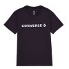 Women * | Converse Glossy Wordmark T-Shirt Black