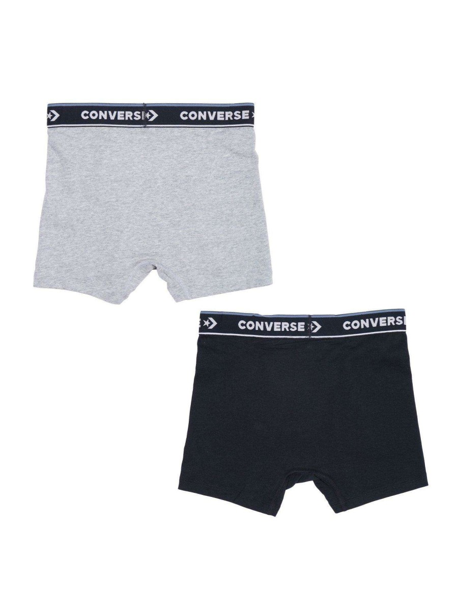 Gifts * | Converse Chb Solid Cotton 2Pk Boxer Brief