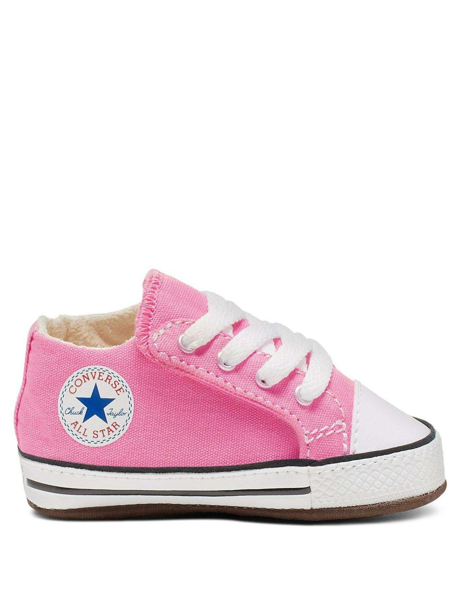 Kids * | Converse Chuck Taylor All Star Ox Crib Girls Cribster Canvas Trainers -Pink/White