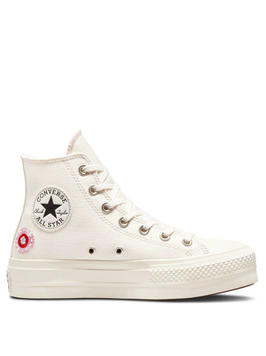 Women * | Converse Chuck Taylor All Star Lift Canvas Hi-Top Off-White/Pink