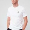 Men * | Converse Embroidered Star Chevron Left Chest Short Sleeve Tee White