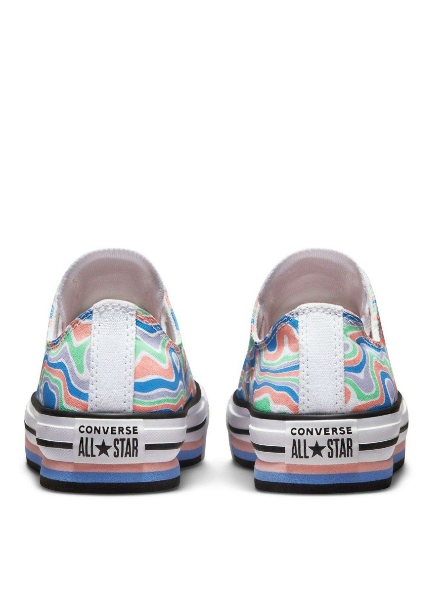 Kids * | Converse Chuck Taylor All Star Eva Lift Sunset Swirl Junior Ox Trainers