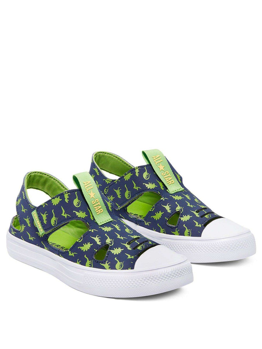 Kids * | Converse Chuck Taylor All Star Ox Superplay Dinoverse Children'S Sandal Navy