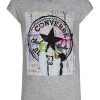 Kids * | Converse Older Kids Photorealistic Graphic Drip T-Shirt Grey