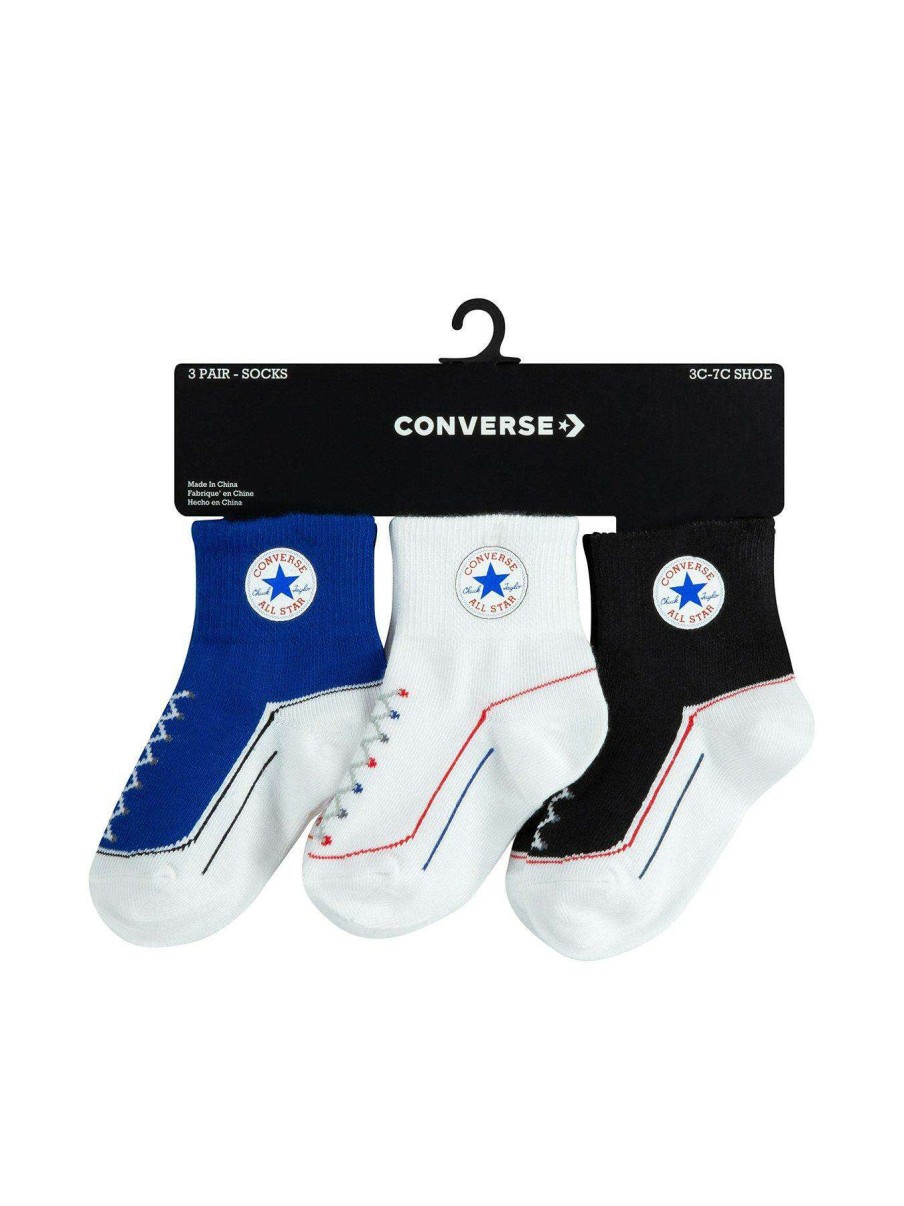 Gifts * | Converse Younger Chuck Infant Toddler Quarter 3Pk