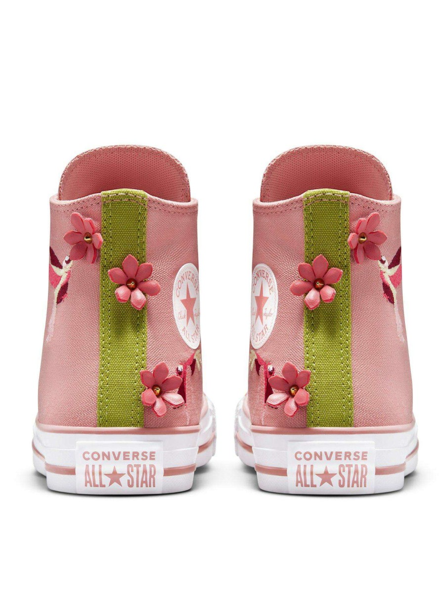 Kids * | Converse Chuck Taylor All Star 3D Flower Junior Hi Top Trainers