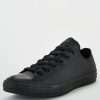 Men * | Converse Chuck Taylor All Star Leather Ox Black