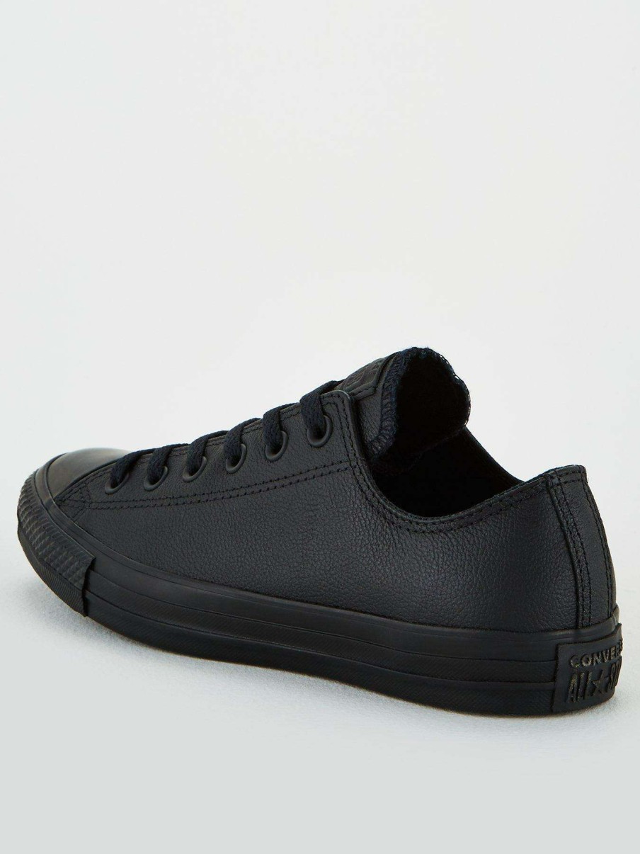 Men * | Converse Chuck Taylor All Star Leather Ox Black