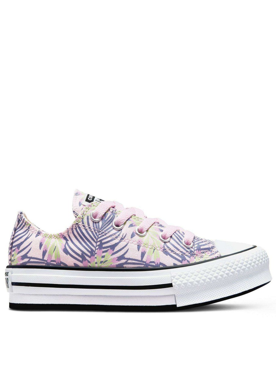 Kids * | Converse Chuck Taylor All Star Childrens Eva Lift Plant Love Trainers Pink/Blue