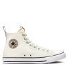 Men * | Converse Chuck Taylor All Star Deco Stitch Canvas Hi Top Trainers Off White/Black