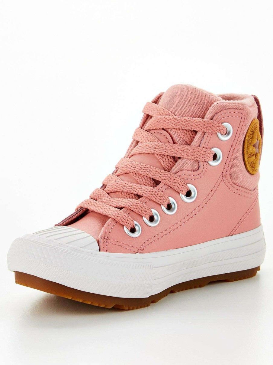 Kids * | Converse Chuck Taylor All Star Berkshire Boot Hi Children'S Trainer Pink/White