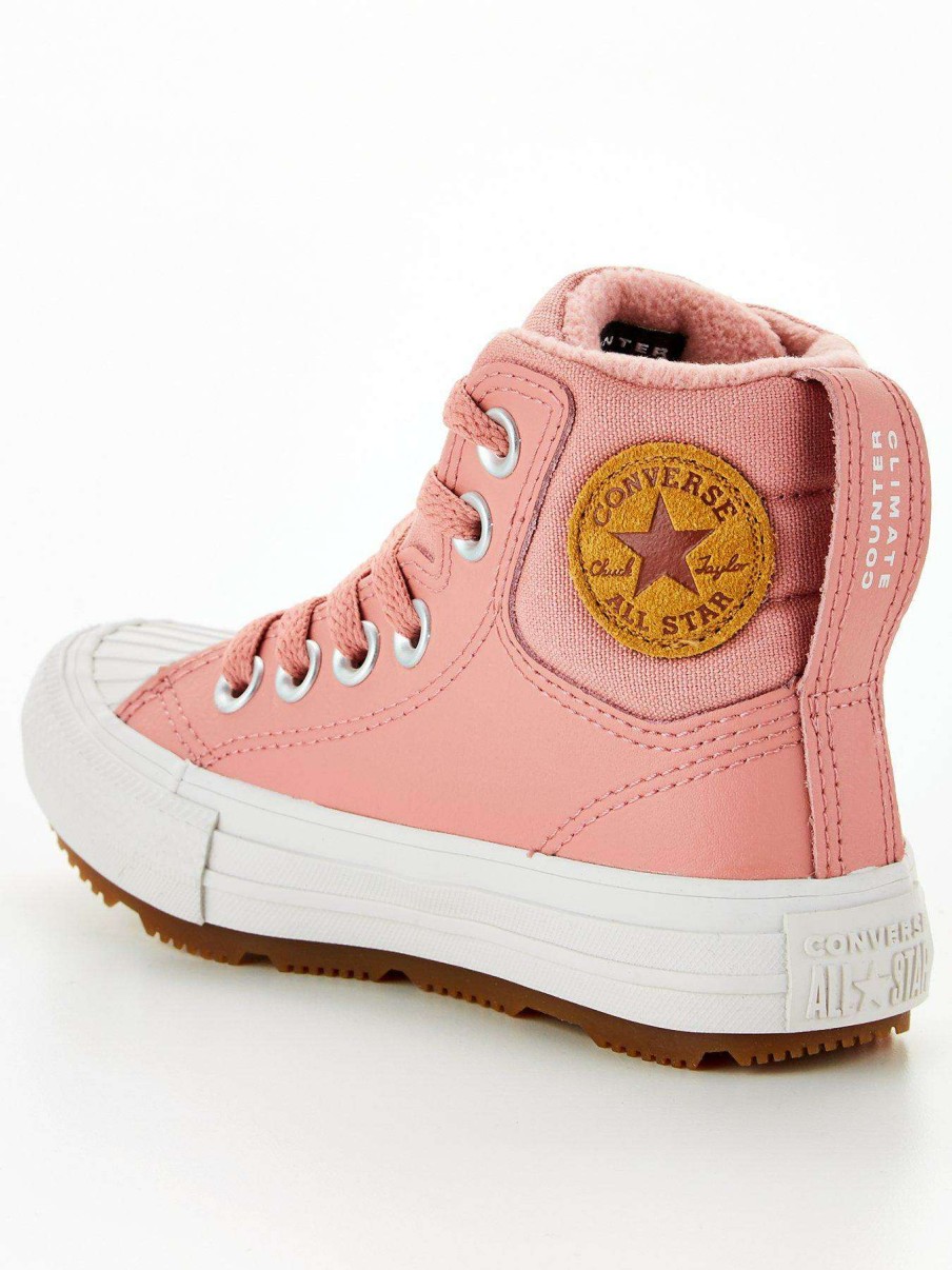 Kids * | Converse Chuck Taylor All Star Berkshire Boot Hi Children'S Trainer Pink/White