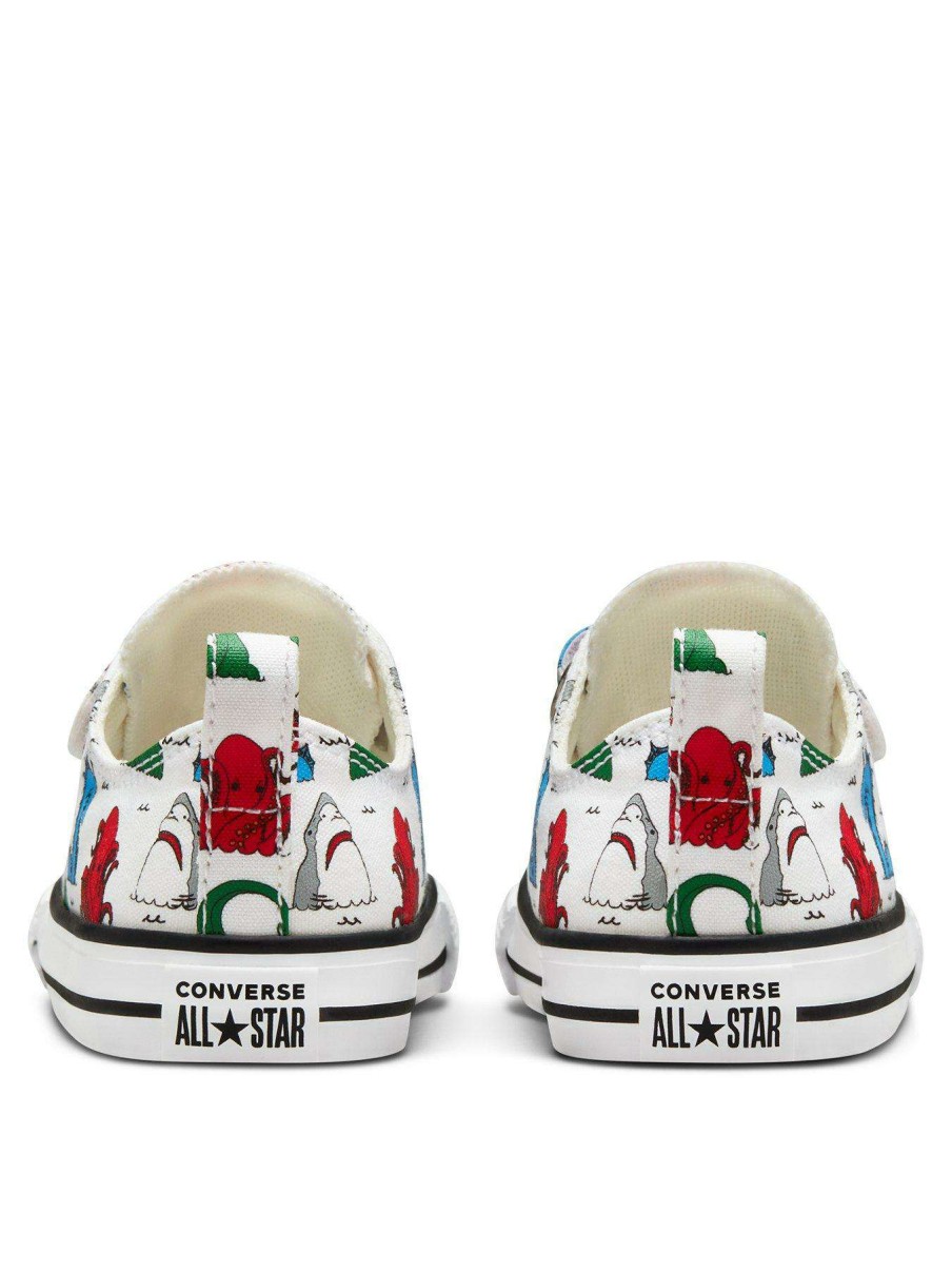 Kids * | Converse Chuck Taylor All Star Ox Infant Boys 2V Trainers -White/Multi