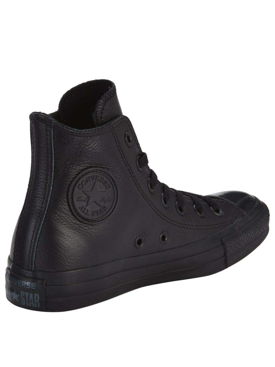 Women * | Converse Chuck Taylor All Star Leather Hi-Tops Black