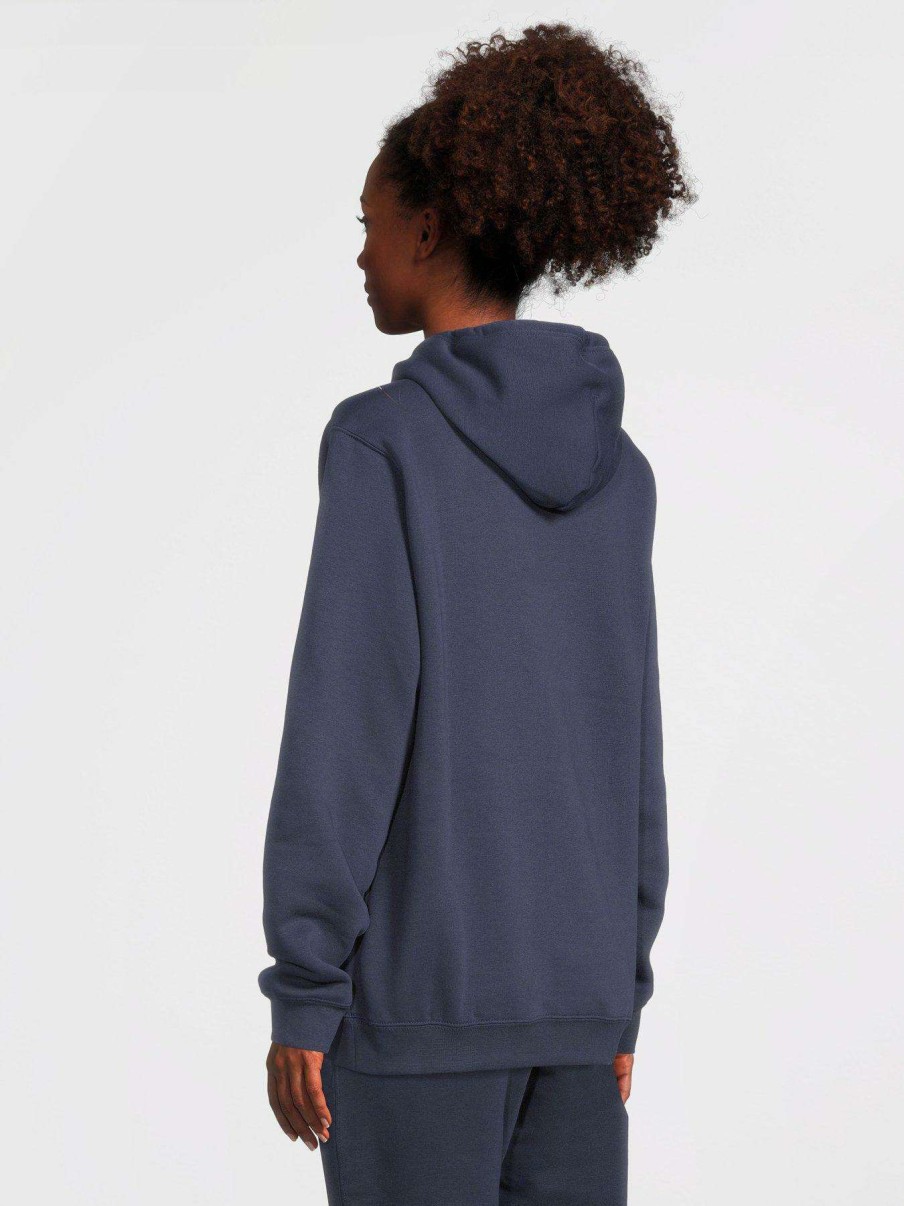 Women * | Converse Left Chest Star Chev Emb Classic Hoodie Navy