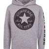 Kids * | Converse Older Boys Signature Chuck Patch Pullover Hoodie Grey