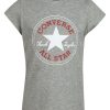 Kids * | Converse Younger Girl Chuck Patch T-Shirt Grey