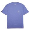 Men * | Converse Renew Star Chevron Embroidered Left Chest Pocket T-Shirt Blue/Marl