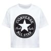 Kids * | Converse Older Girls Signature Chuck Patch Boxy T-Shirt White