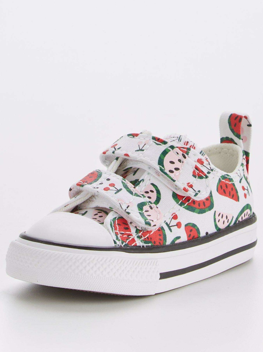 Kids * | Converse Chuck Taylor All Star 2V Infant Trainers White/Multi