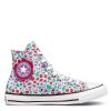 Kids * | Converse Chuck Taylor All Star Hi Junior Girls Paper Floral Print Trainers -White/Multi