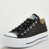 Women * | Converse Chuck Taylor All Star Platform Lift Clean Leather Ox Black